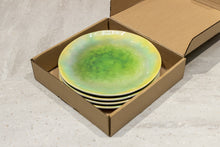 画像をギャラリービューアに読み込む, ガラス釉薬風メラミンプレート 4枚セット 【よこみねさやかオリジナル】